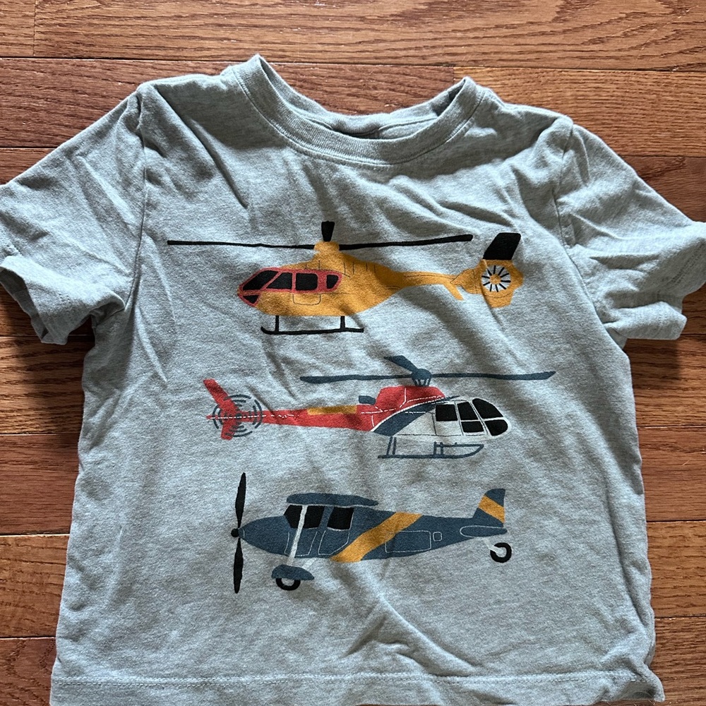 Hanna Andersson Gray Helicopter Tee